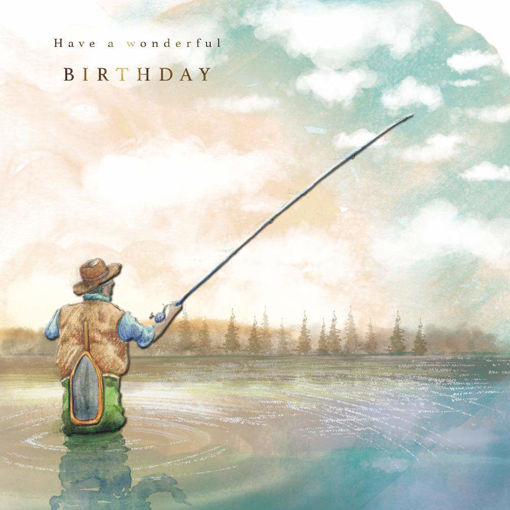 Picture of BIRTHDAY WISHES CARD FISHING